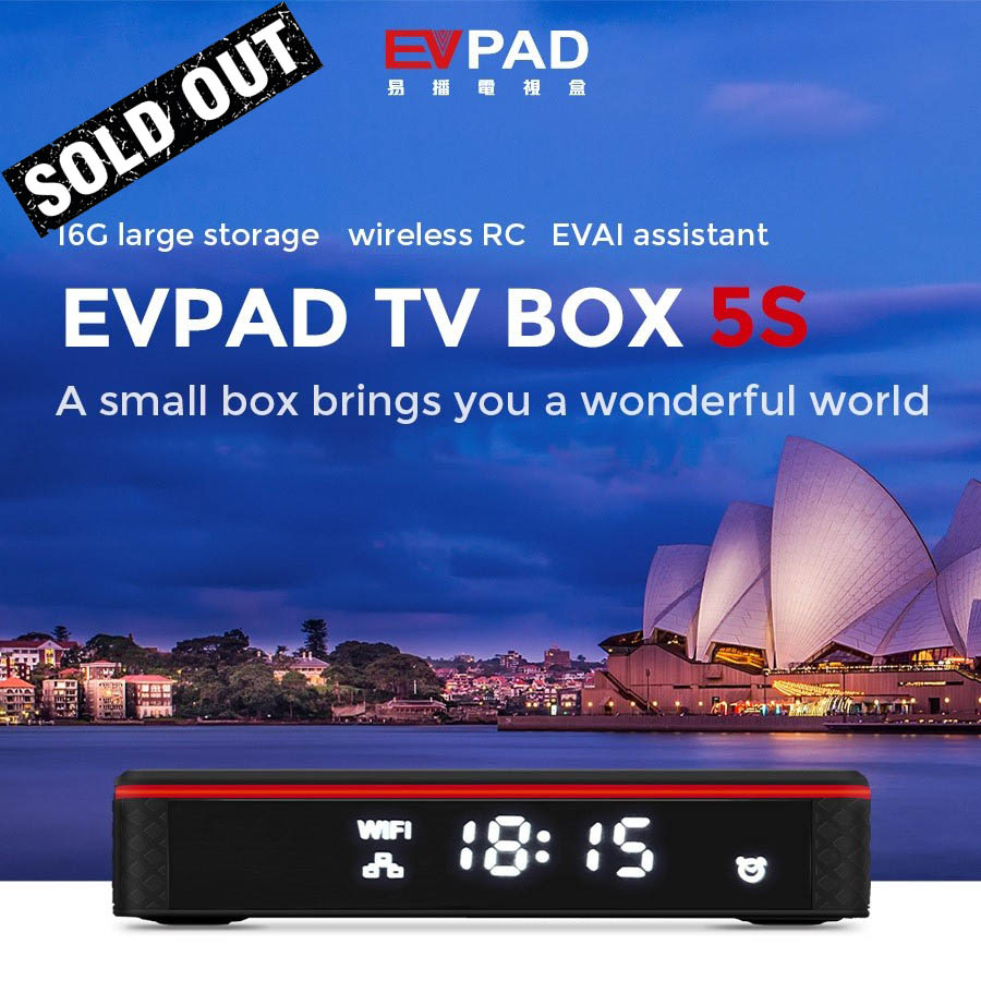 EVPAD 5S Best Smart Voice AI TV Box - Best Android TV Box, 100 